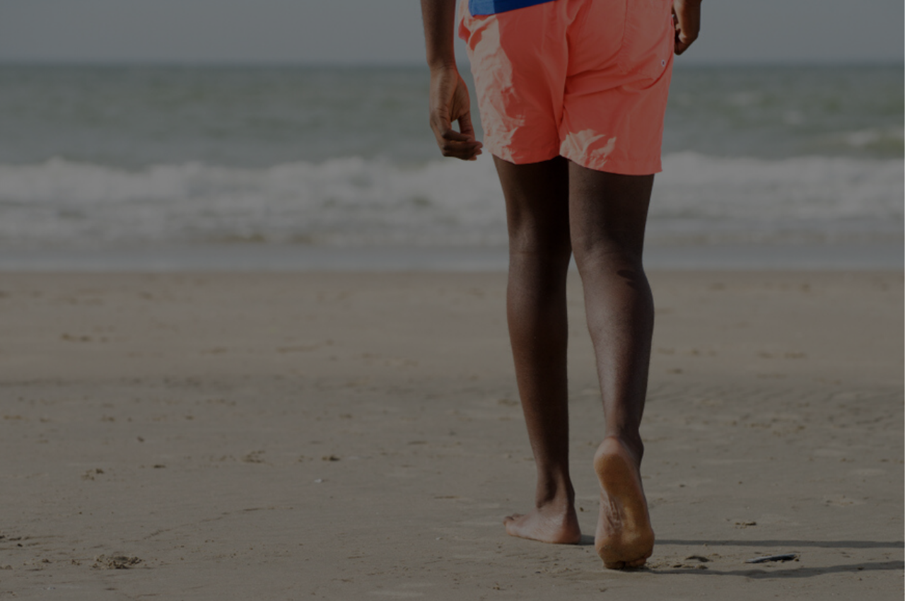 Man with healthy feet from incorporating athletes foot tips into his routine