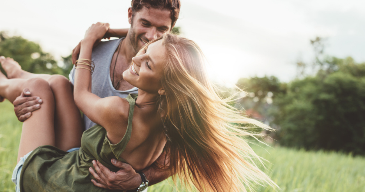 woman happy and carefree after finding out women can get jock itch and curing it