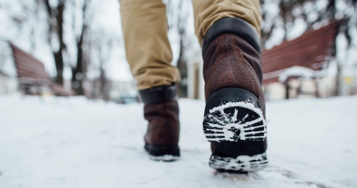 drying your shoes after walking in the snow is a great method for athlete's foot prevention